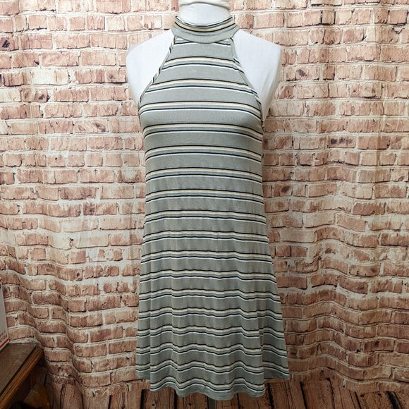 Charlotte Russe Dresses & Skirts - Charlotte Russe Dress Sleeveless Gray/Black/Yellow Size Small